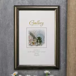Фоторамка пластик gallery 20х30 см грецкий орех (пластиковый экран)