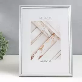 Фоторамка пластик gallery 21х30 см, 421 серебро (пластиковый экран)