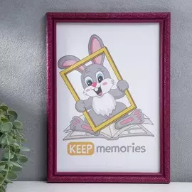 Фоторамка пластик l-2 21х30 см бордо (пластиковый экран)