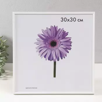 Фоторамка пластик lida 30х30 см белый (пластиковый экран)
