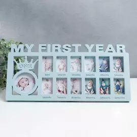 Фоторамка пластик на 13 фото 3,5х5,5, d=6,5 см