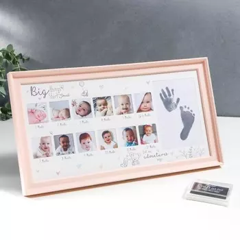 Фоторамка пластик на 13 фото 4х4, 9х13 см