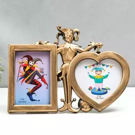 Фоторамка пластик на 2 фото 10х15, 13х13 см