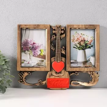 Фоторамка пластик на 2 фото 10х15