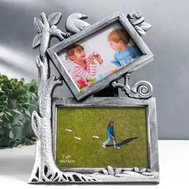 Фоторамка пластик на 2 фото: 10х15 и 13х18 см