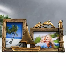 Фоторамка пластик на 2 фото 10х15 см