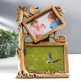 Фоторамка пластик на 2 фото 10х15 см