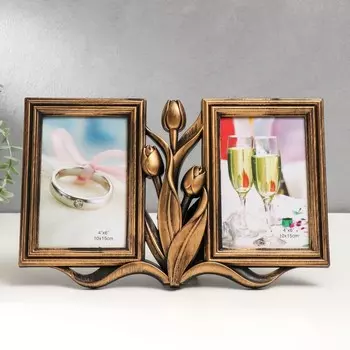 Фоторамка пластик на 2 фото 10х15 см