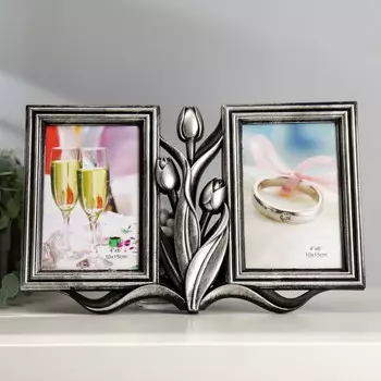 Фоторамка пластик на 2 фото 10х15 см