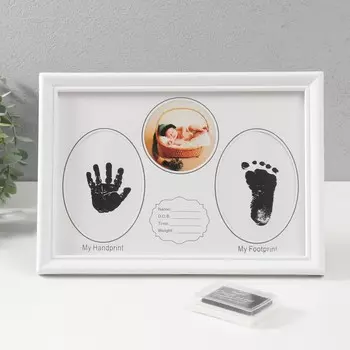 Фоторамка пластик на 2 фото 7,5х10 см с штемп.подушкой