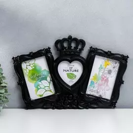 Фоторамка пластик на 3 фото 10х10, 10х15 см