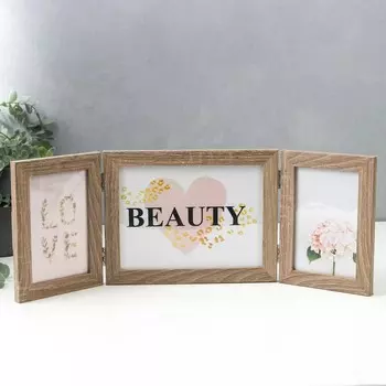 Фоторамка пластик на 3 фото 10х15, 15х20 см