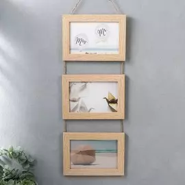 Фоторамка пластик на 3 фото 10х15 см