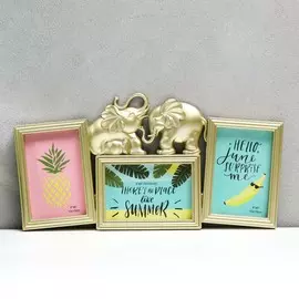 Фоторамка пластик на 3 фото 10х15 см