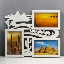 Фоторамка пластик на 3 фото 10х15 см