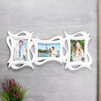 Фоторамка пластик на 3 фото 10х15 см