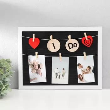 Фоторамка пластик на 3 фото