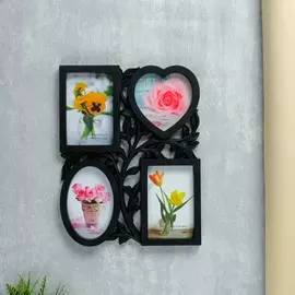 Фоторамка пластик на 4 фото 10х15 см