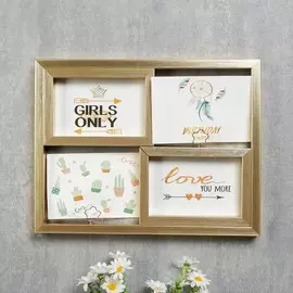 Фоторамка пластик на 4 фото 10х15 см