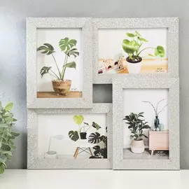 Фоторамка пластик на 4 фото 10х15 см