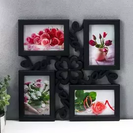 Фоторамка пластик на 4 фото 10х15 см