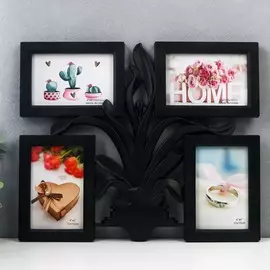 Фоторамка пластик на 4 фото 10х15 см