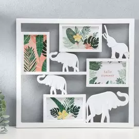 Фоторамка пластик на 4 фото 10х15 см