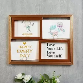 Фоторамка пластик на 4 фото 10х15 см