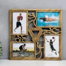 Фоторамка пластик на 4 фото 10х15 см