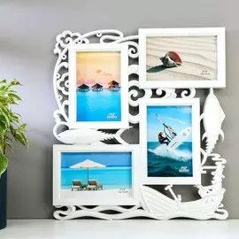 Фоторамка пластик на 4 фото 10х15 см