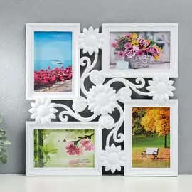 Фоторамка пластик на 4 фото 10х15 см