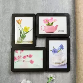 Фоторамка пластик на 4 фото 10х15 см