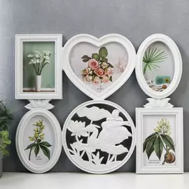 Фоторамка пластик на 5 фото 10х15, 18х18 см