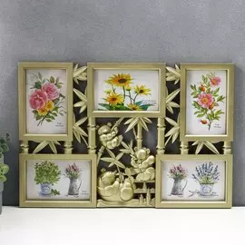 Фоторамка пластик на 5 фото 10х15 см