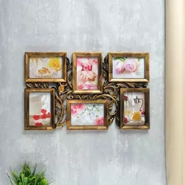 Фоторамка пластик на 6 фото 10х15 см