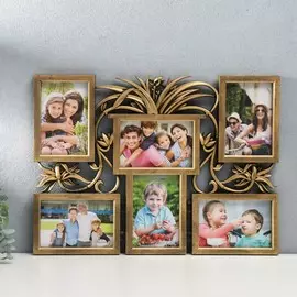 Фоторамка пластик на 6 фото 10х15 см
