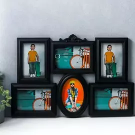 Фоторамка пластик на 6 фото 10х15 см