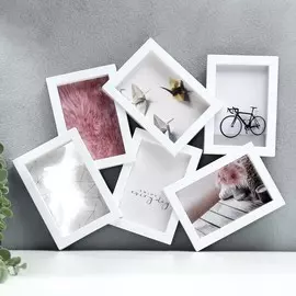 Фоторамка пластик на 6 фото 10х15 см