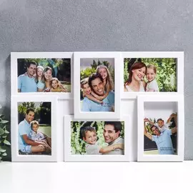 Фоторамка пластик на 6 фото 10х15 см