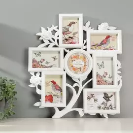 Фоторамка пластик на 7 фото 10х10, 9х13 см