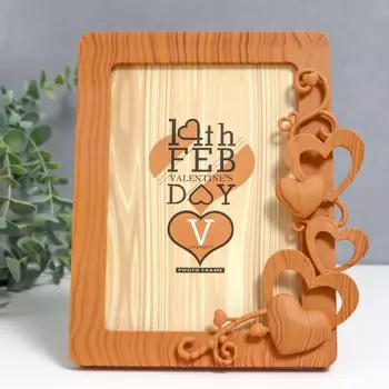 Фоторамка пластик под дерево 12х17 см