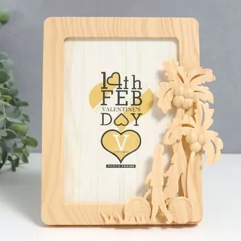 Фоторамка пластик под дерево 12х17 см