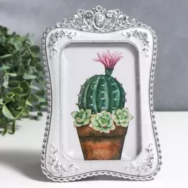 Фоторамка пластик под металл 10х15 см