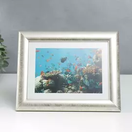 Фоторамка пластиковая 15х21 см 742 перламутр (пластиковый экран)