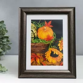 Фоторамка пластиковая 15х21 см 742 титан (пластиковый экран)