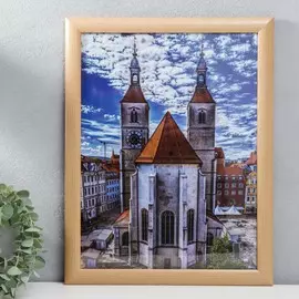 Фоторамка пластиковая 30х40 см 742 клен (пластиковый экран)