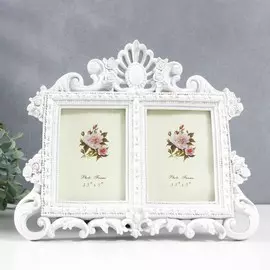 Фоторамка полистоун на 2 фото 9х13 см