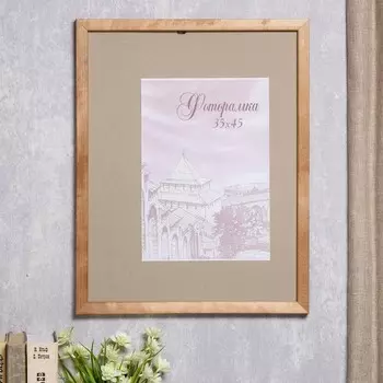 Фоторамка для фото 3545 см bridgeport, сосна, (пластиковый экран), дуб