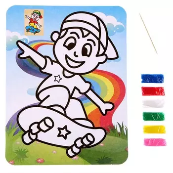 Фреска с цветным основанием