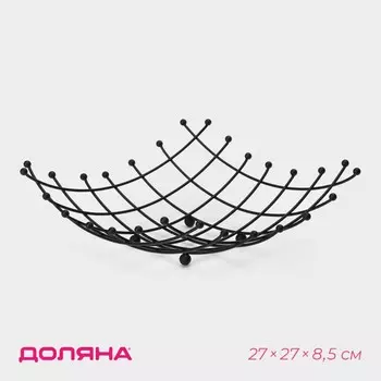 Фруктовница доляна, 27278,5 см, цвет черный